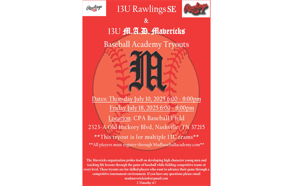 13u Rawlings SE MAD Mavericks and MAD Mavericks Tryouts